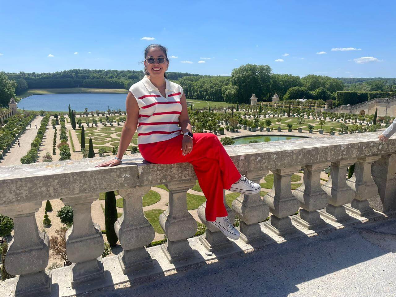 Sandra en Versalles