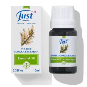 Aceite de Tea Tree, Manuca y Rosalina de Swiss Just, mezcla de aceites esenciales para aromaterapia — Rincón de Bienestar