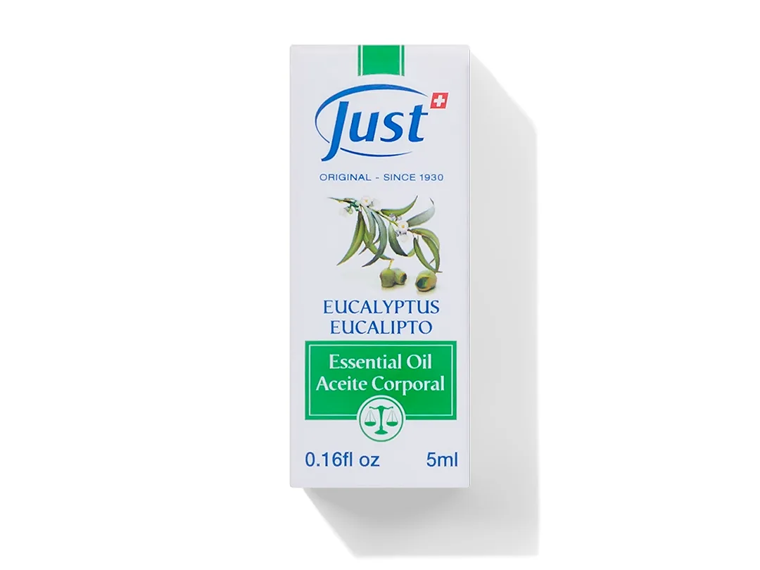 Aceite Esencial de Eucalipto de Swiss Just para aromaterapia y difusión en casa — Rincón de Bienestar