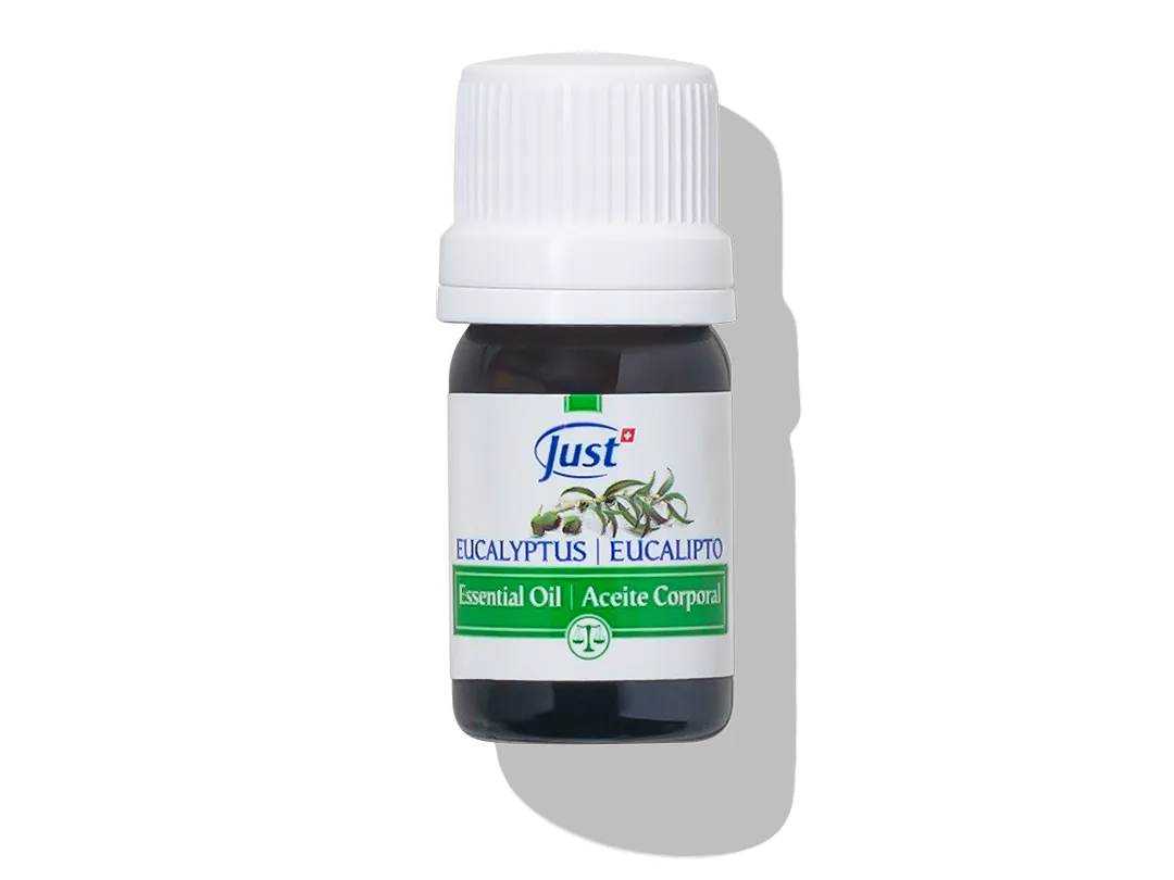 Aceite Esencial de Eucalipto de Swiss Just para aromaterapia y difusión en casa — Rincón de Bienestar