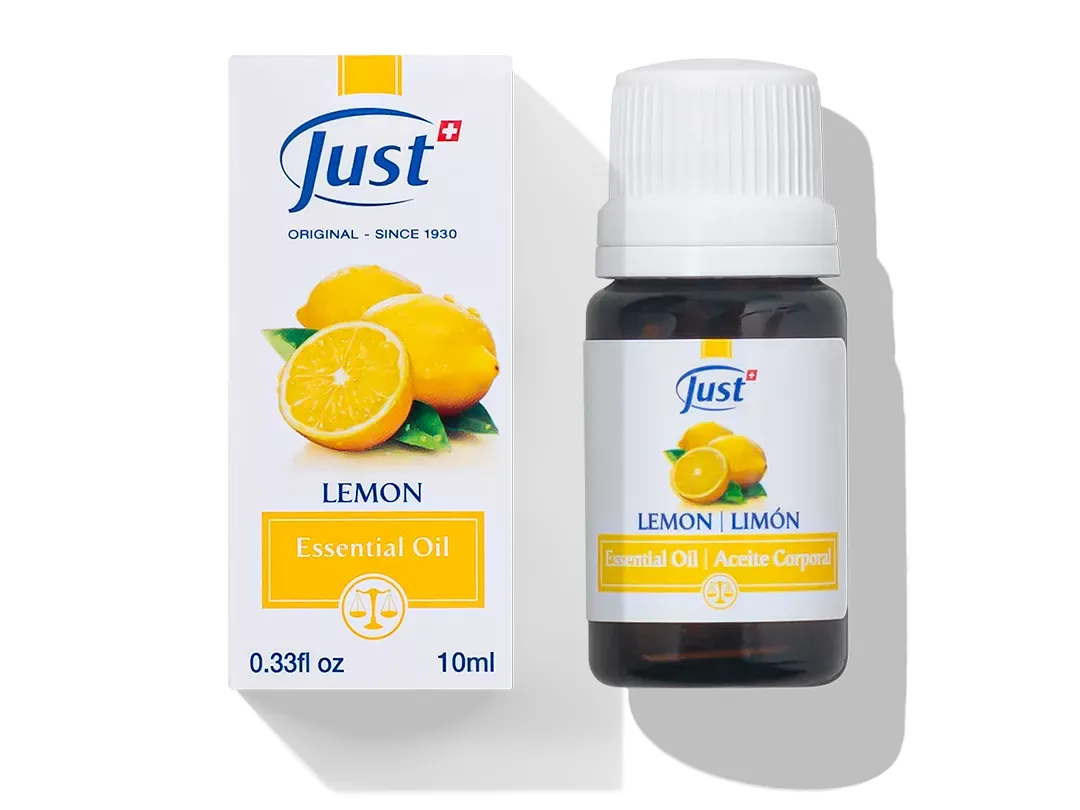 Aceite Esencial de Limón de Swiss Just para aromaterapia y difusión en casa — Rincón de Bienestar