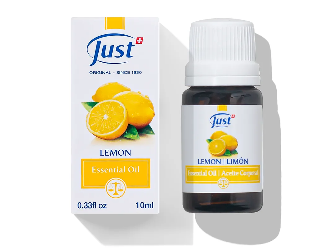 Aceite Esencial de Limón de Swiss Just para aromaterapia y difusión en casa — Rincón de Bienestar
