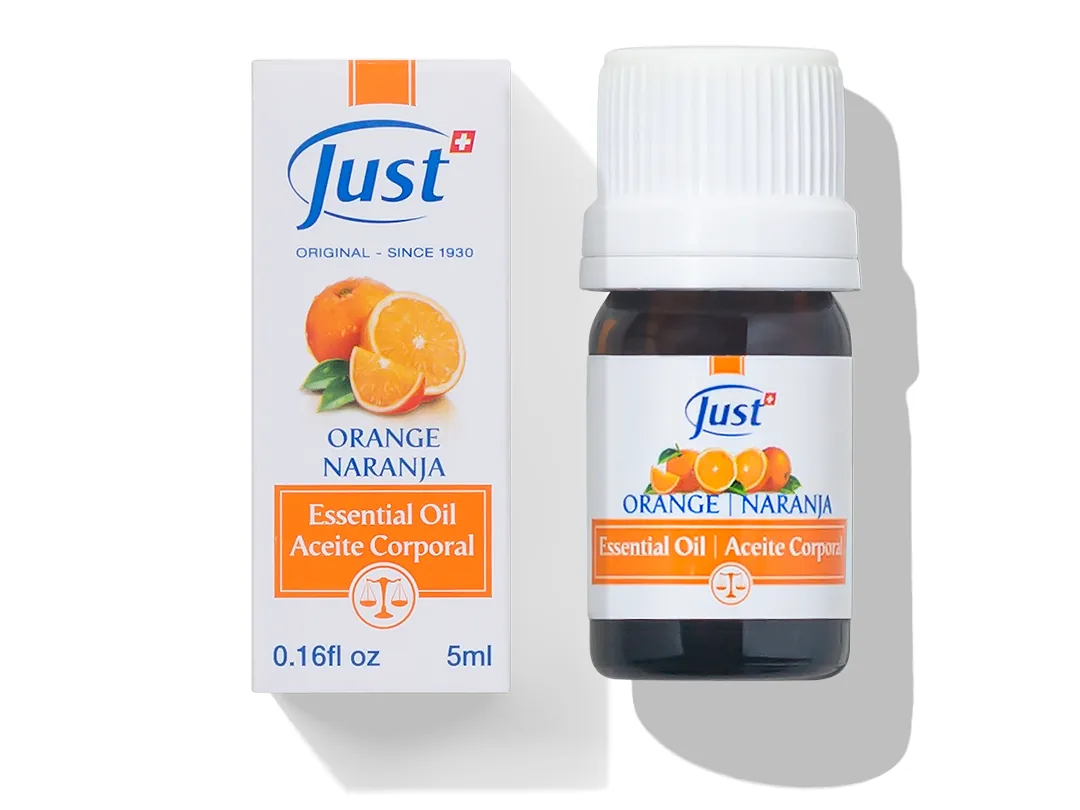 Aceite Esencial de Naranja de Swiss Just para aromaterapia y difusión en casa — Rincón de Bienestar