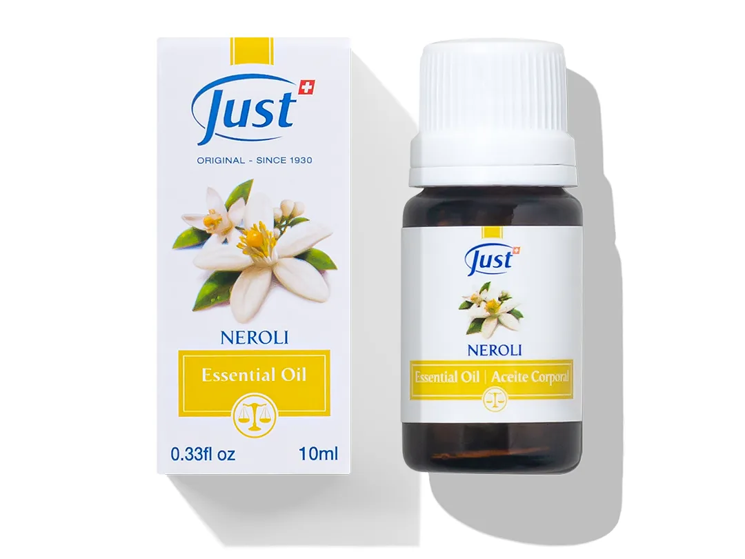 Aceite Esencial de Neroli de Swiss Just para aromaterapia y difusión en casa — Rincón de Bienestar