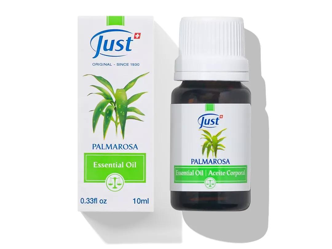 Aceite Esencial de Palmarosa de Swiss Just para aromaterapia y difusión en casa — Rincón de Bienestar