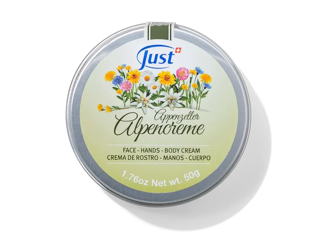 Alpencreme de Swiss Just para el cuidado de la piel — Rincón de Bienestar