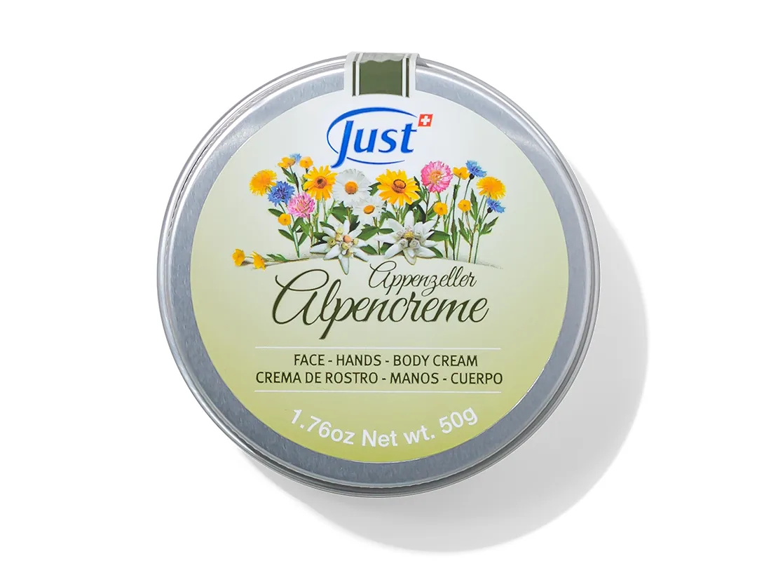 Alpencreme de Swiss Just para el cuidado de la piel — Rincón de Bienestar