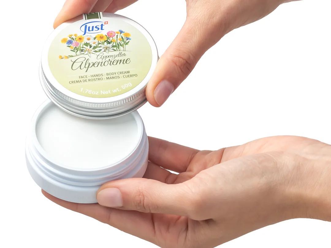Alpencreme de Swiss Just para el cuidado de la piel — Rincón de Bienestar