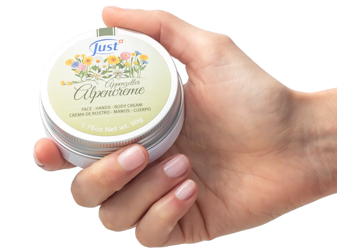 Alpencreme de Swiss Just para el cuidado de la piel — Rincón de Bienestar
