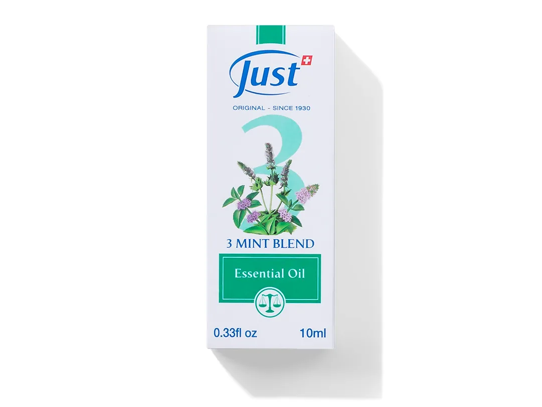 Blend 3 Mentas de Swiss Just, mezcla de aceites esenciales para aromaterapia — Rincón de Bienestar