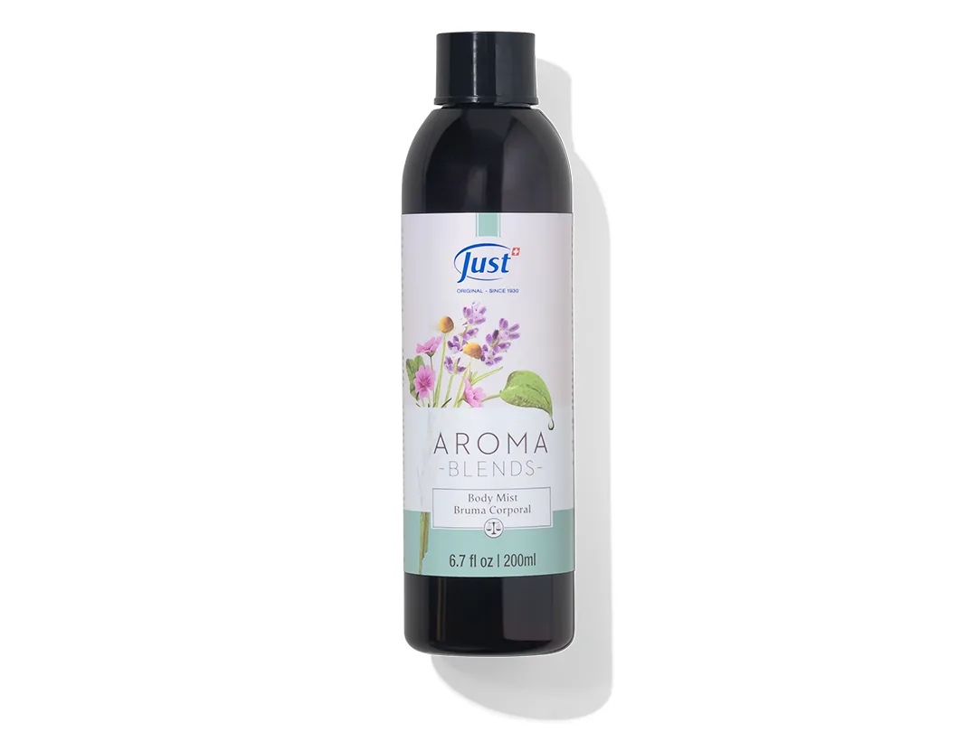 Bruma Corporal Aromablends de Swiss Just para aromaterapia corporal y bienestar — Rincón de Bienestar