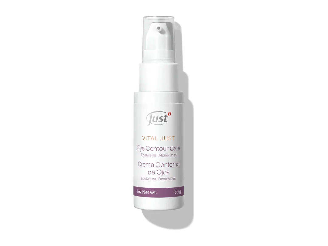Crema Contorno de Ojos Vital Just de la línea Vital Just de Swiss Just para el cuidado facial — Rincón de Bienestar