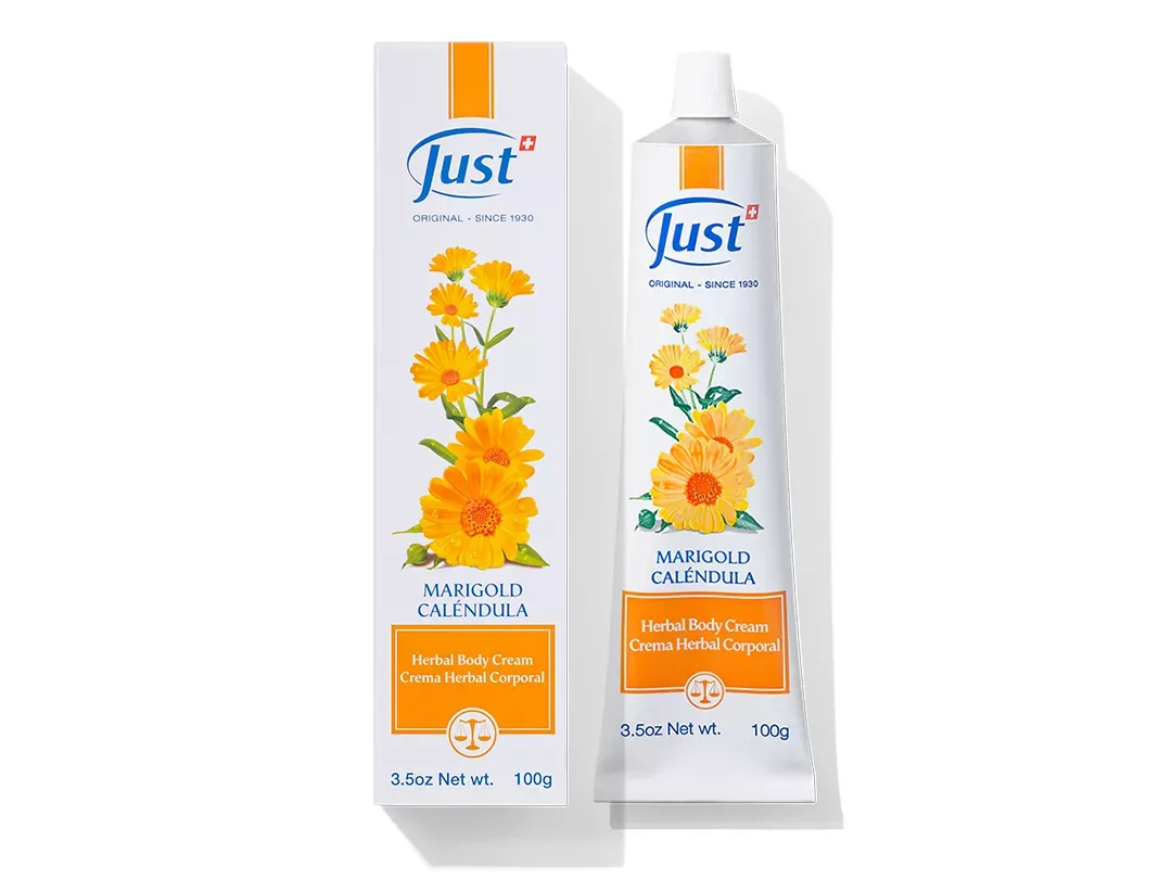 Crema de Caléndula de Swiss Just para el cuidado de la piel — Rincón de Bienestar