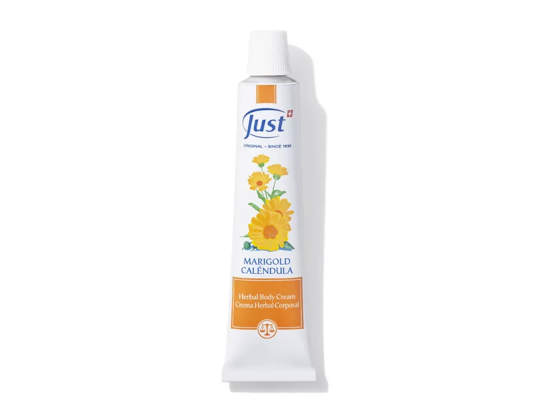 Crema de Caléndula de Swiss Just para el cuidado de la piel — Rincón de Bienestar