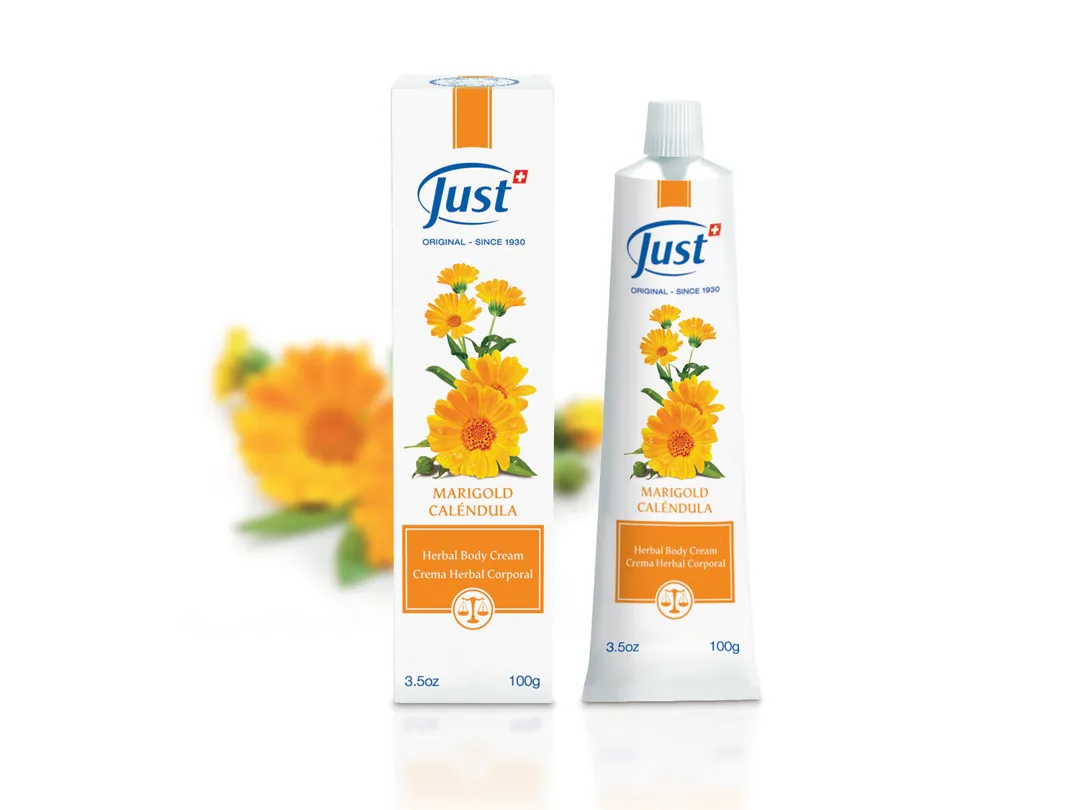 Crema de Caléndula de Swiss Just para el cuidado de la piel — Rincón de Bienestar