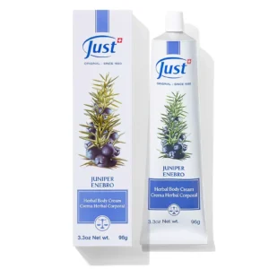Crema de Enebro de Swiss Just para masaje de piernas cansadas y sensación de ligereza — Rincón de Bienestar