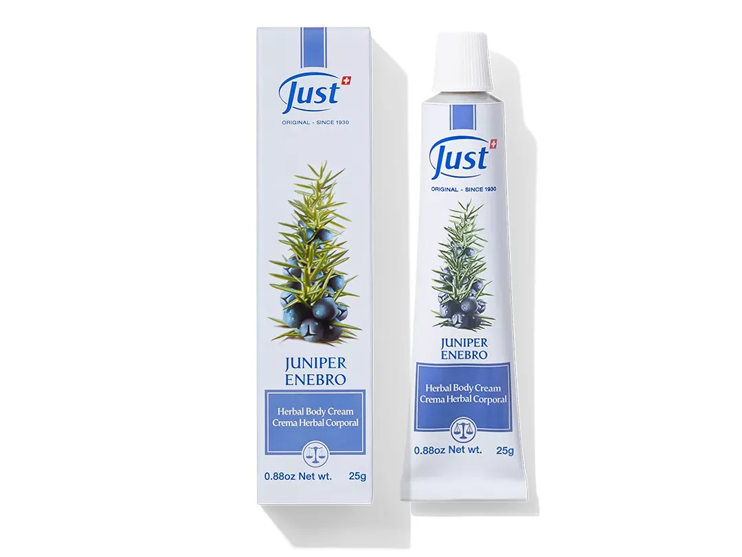 Crema de Enebro de Swiss Just para masaje de piernas cansadas y sensación de ligereza — Rincón de Bienestar