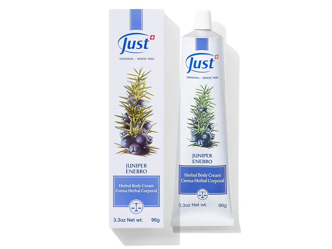 Crema de Enebro de Swiss Just para masaje de piernas cansadas y sensación de ligereza — Rincón de Bienestar