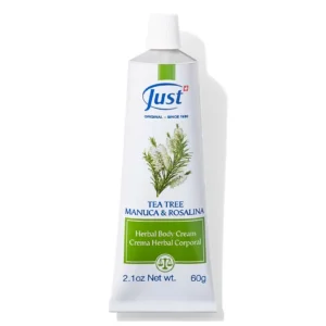 Crema de Tea Tree, Manuca y Rosalina de Swiss Just para el cuidado de la piel — Rincón de Bienestar
