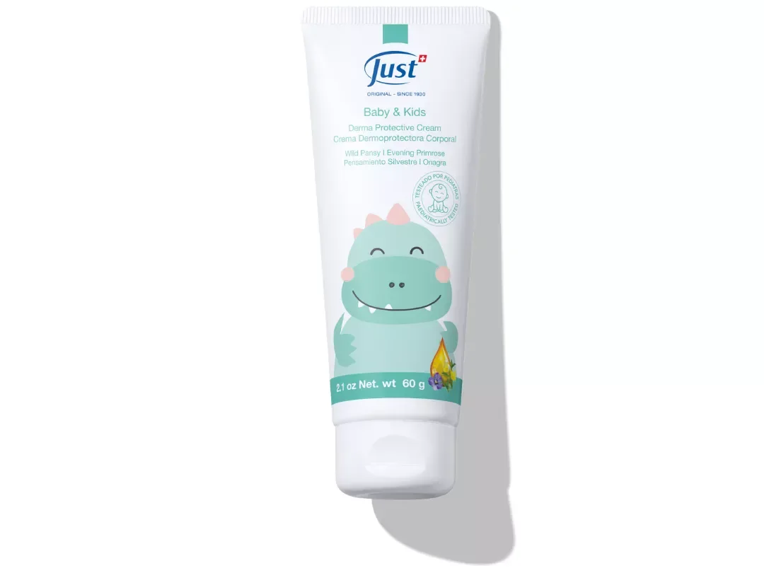 Crema Dermoprotectora Baby & Kids de Swiss Just para el cuidado de bebés y niños — Rincón de Bienestar