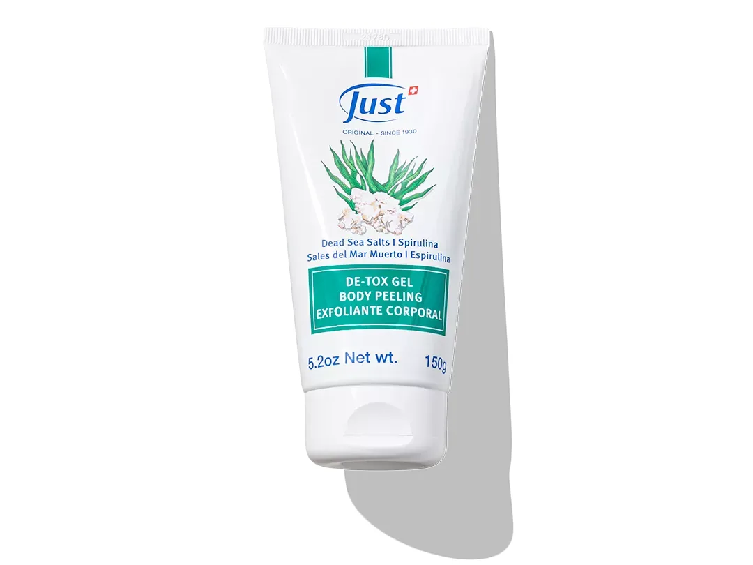 De-Tox Gel Exfoliante de Swiss Just para el cuidado de la piel — Rincón de Bienestar