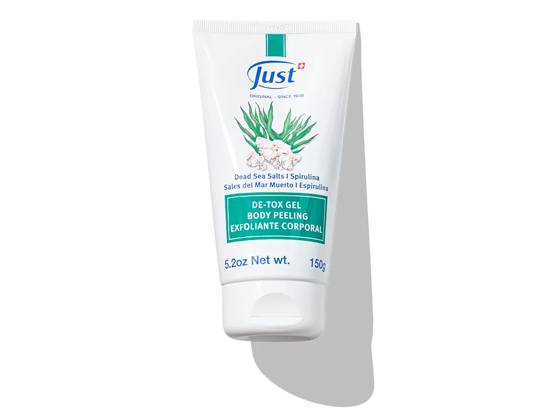 De-Tox Gel Exfoliante de Swiss Just para el cuidado de la piel — Rincón de Bienestar