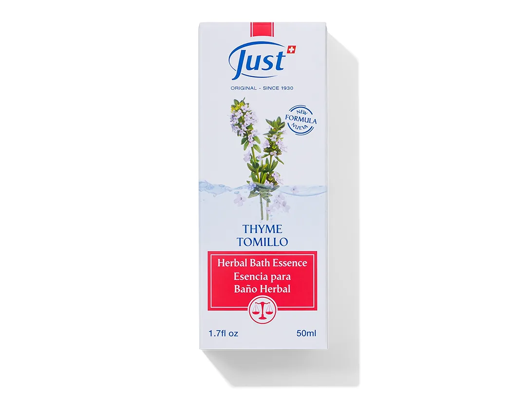 Esencia para Baño de Tomillo de Swiss Just para un baño relajante en casa — Rincón de Bienestar