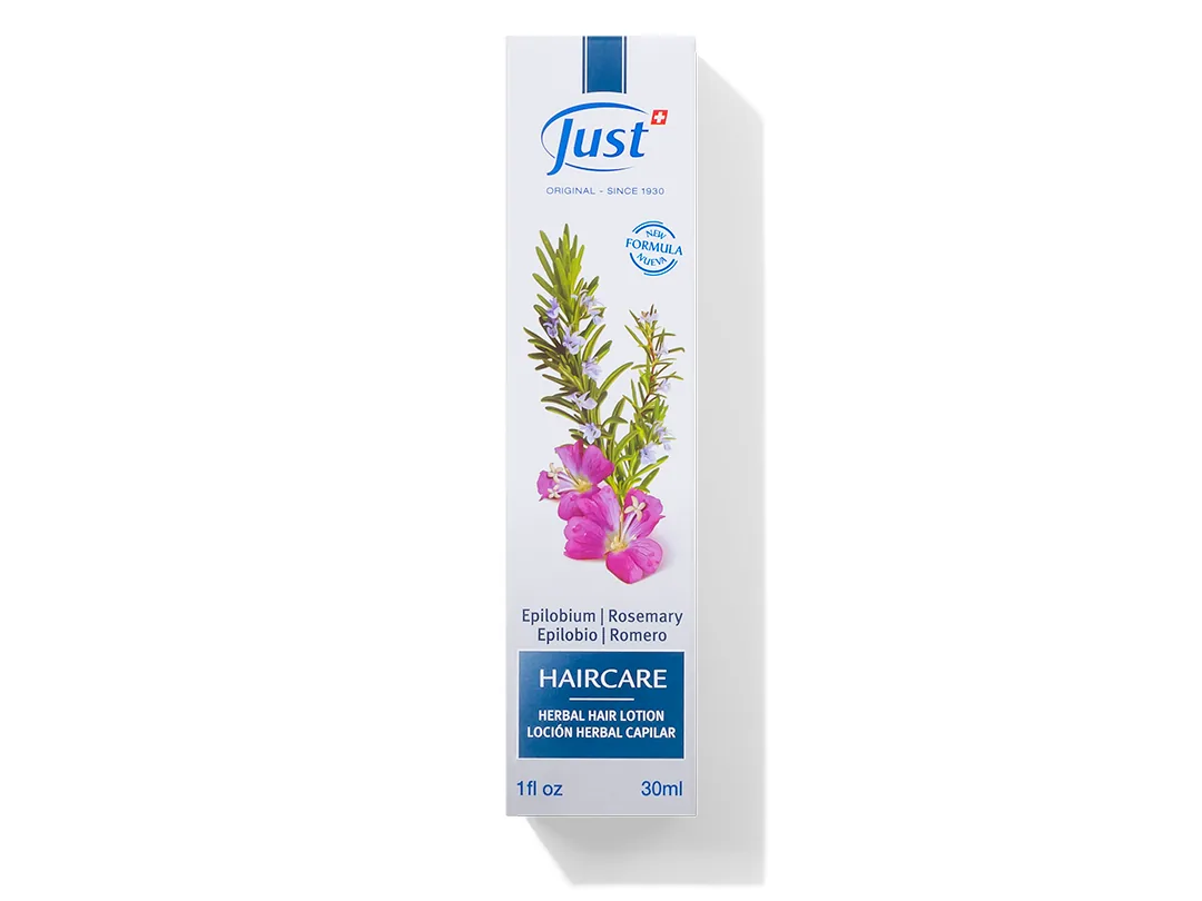 Loción Capilar con Epilobio y Romero de Swiss Just para el cuidado del cabello — Rincón de Bienestar