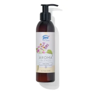 Loción Cremosa Corporal Aromablends de Swiss Just para aromaterapia corporal y bienestar — Rincón de Bienestar