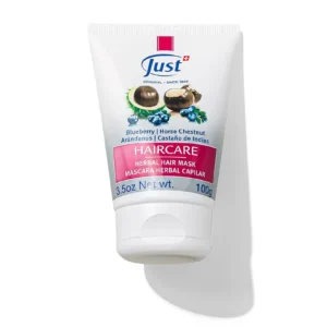 Máscara Capilar con Arándanos y Castaño de Indias de Swiss Just para el cuidado del cabello — Rincón de Bienestar
