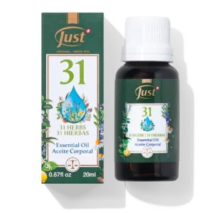 Óleo 31 Just, aceite de 31 hierbas multipropósito de Swiss Just — Rincón de Bienestar