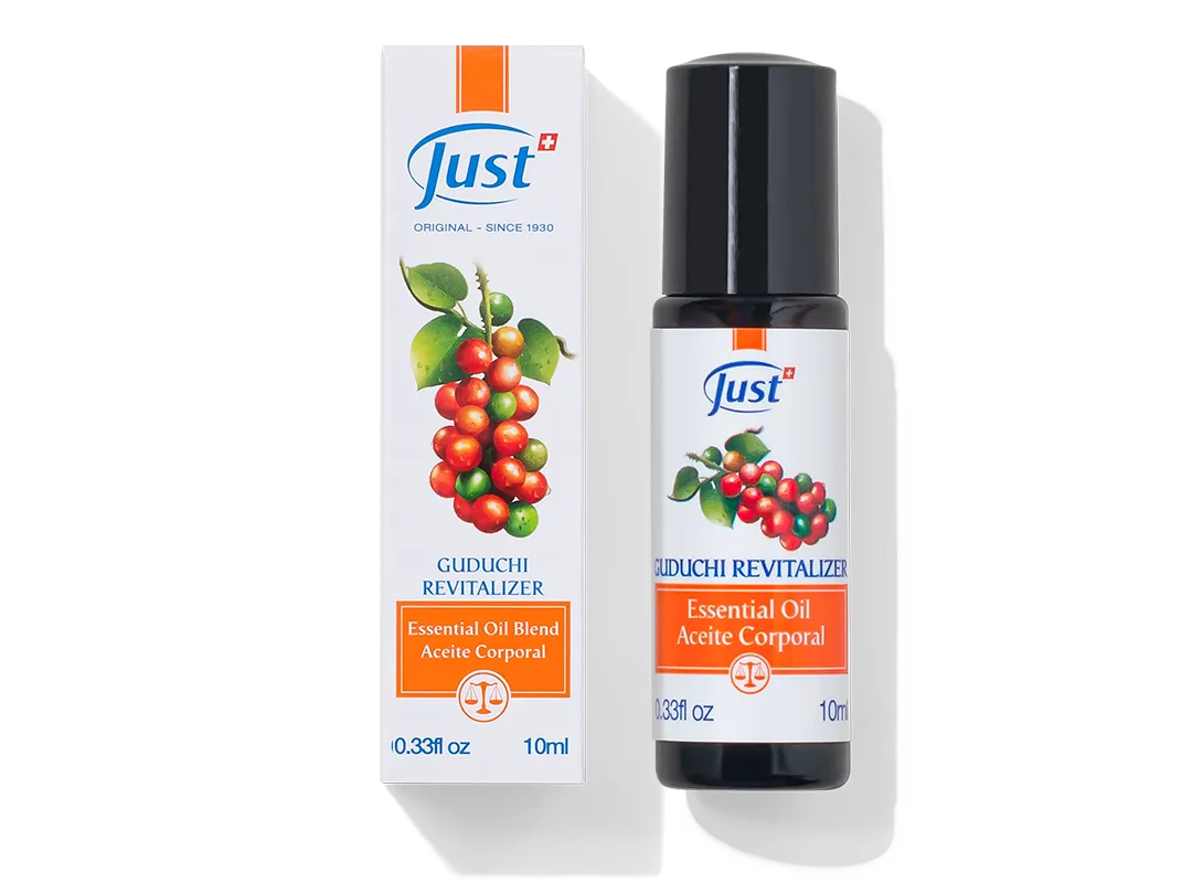 Revitalizador Guduchi de Swiss Just, mezcla de aceites esenciales para aromaterapia — Rincón de Bienestar