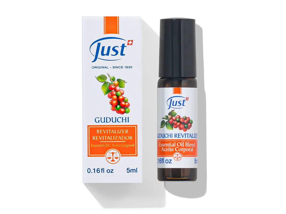 Revitalizador Guduchi de Swiss Just, mezcla de aceites esenciales para aromaterapia — Rincón de Bienestar